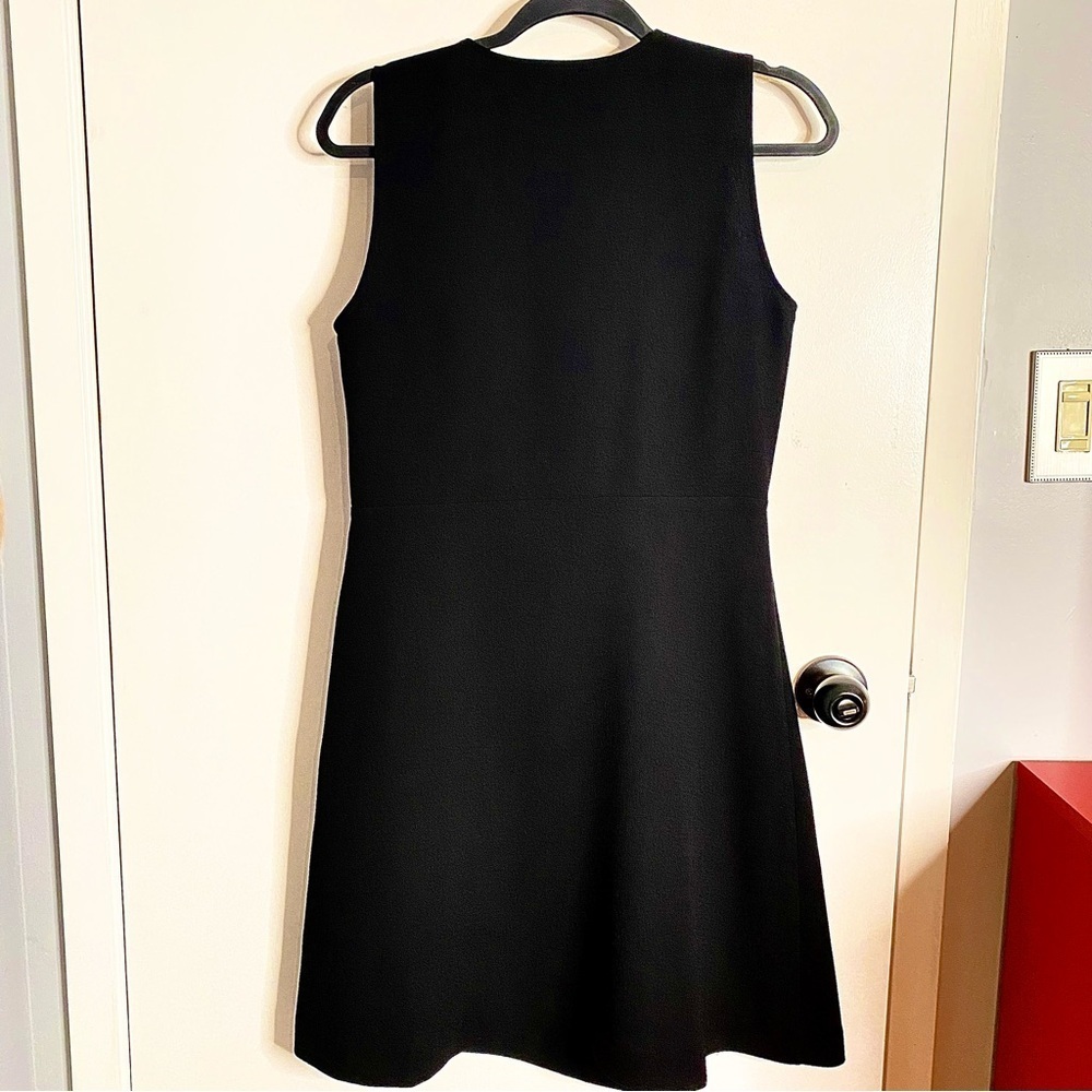 RW&CO Elegant Ruffled Black Sleeveless Dress for Simple Elegance US 8 - Picture 2 of 16